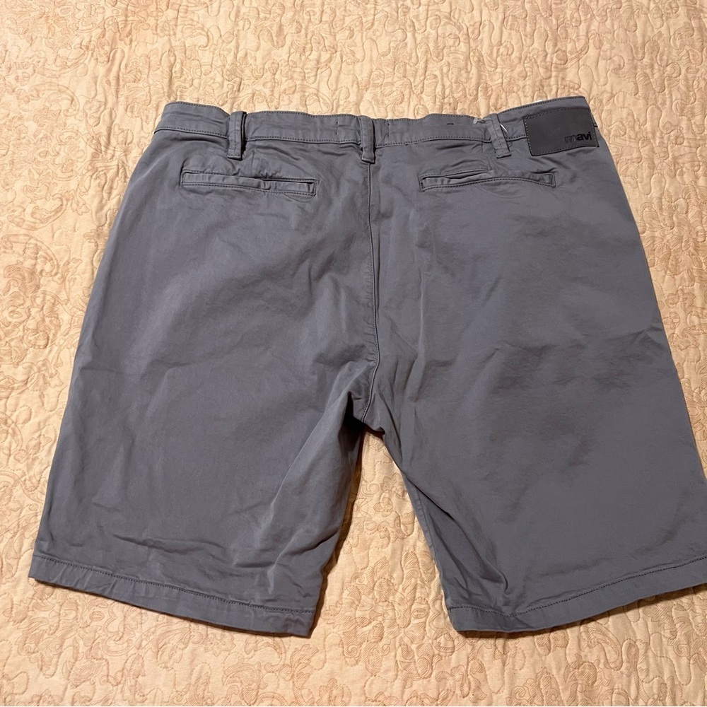 Mavi Men's Slate Gray Flat Front Shorts - Picture 6 of 8